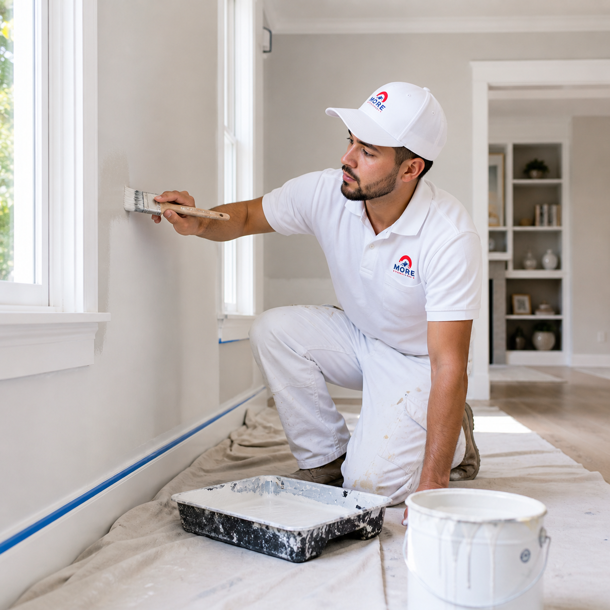 Interior painting service by MORE Painting & Construction Services